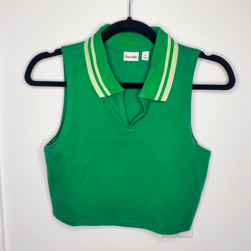 Aritzia Sunday Best Knox Tank M Green NWOT